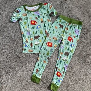 Little Sleepies, camping pajamas, 3T